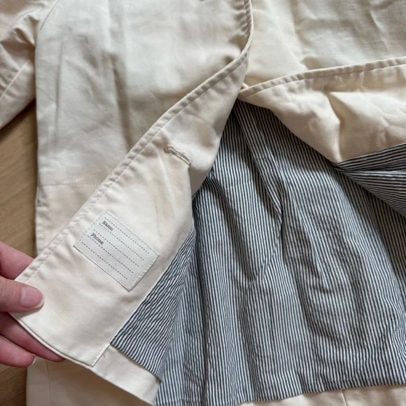 Zara Kids Cream Hooded Jacket 4-5Years - Picture 6 of 8